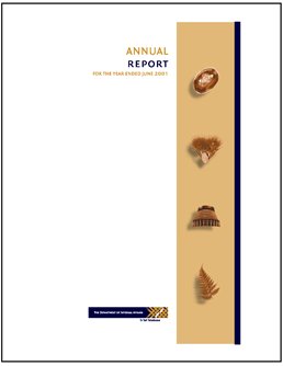 Pūrongo Ā Tau - Internal Affairs Annual Report 2001></a><br>

<ul type=